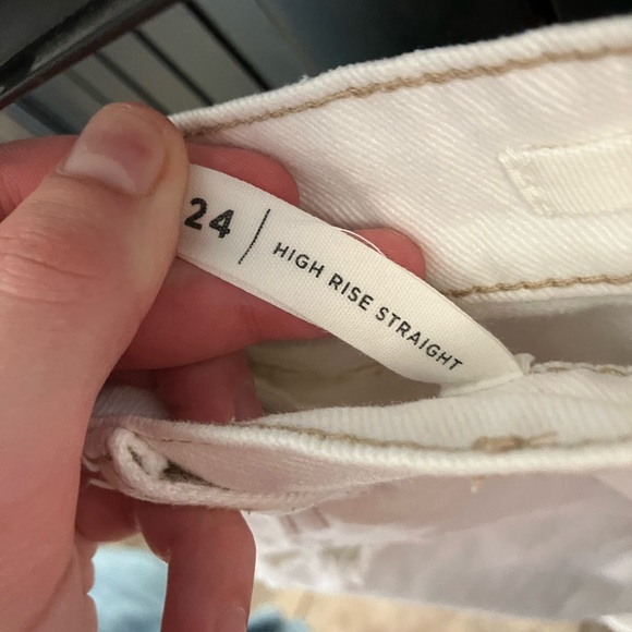 White Pacsun High Rise Straight Jeans - Picture 4 of 4